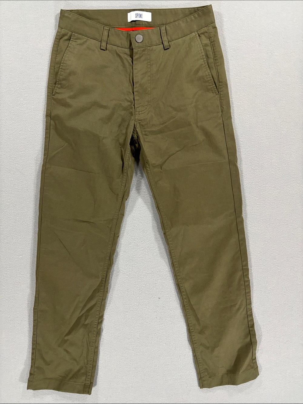 Spoke London build A size 28 Men's Olive Chino Pants